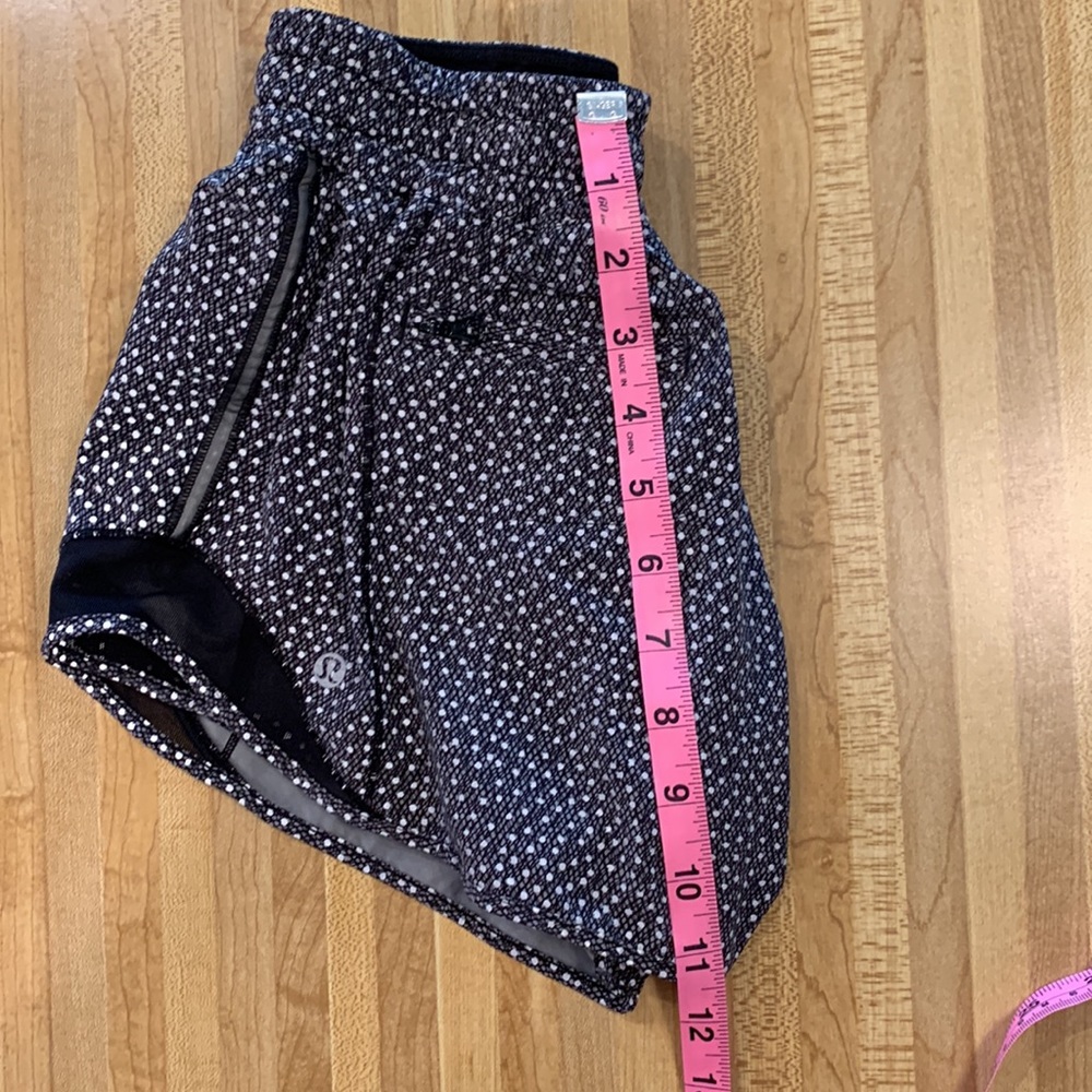 lululemon athletica Black and White Polka Dot Running Shorts - Picture 13 of 13